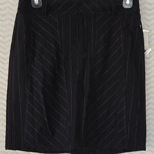 Copper Key Black And Pink Pinstripe Skirt